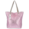 GEANȚĂ DIN PIELE shopper bag Vittoria Gotti roz B24